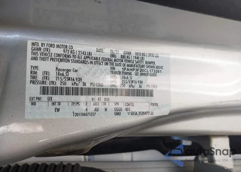 2012 Ford Focus Se из США, поврежденный, VIN 1FAHP3F20CL173261